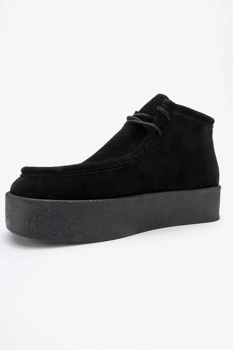 Forever & Always Womens Melia Leather Platform Boot