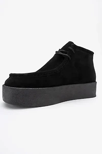 Forever & Always Womens Melia Leather Platform Boot