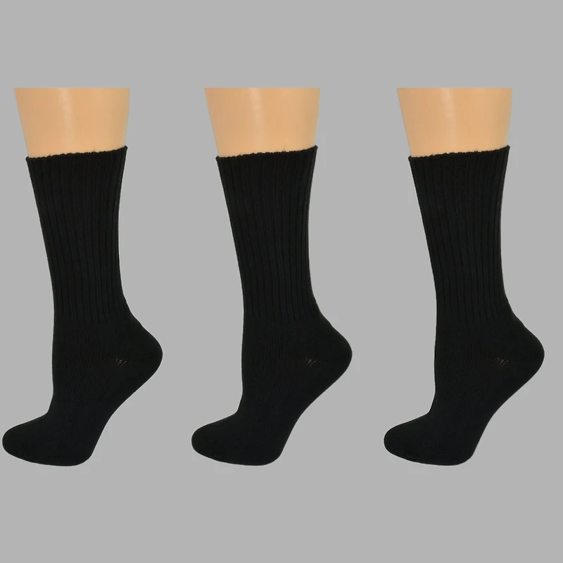 Wear Sierra Women's Cotton Crew Socks 3 Pack