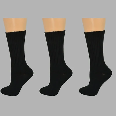 Wear Sierra Women's Cotton Crew Socks 3 Pack