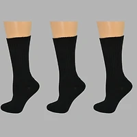 Wear Sierra Women's Cotton Crew Socks 3 Pack