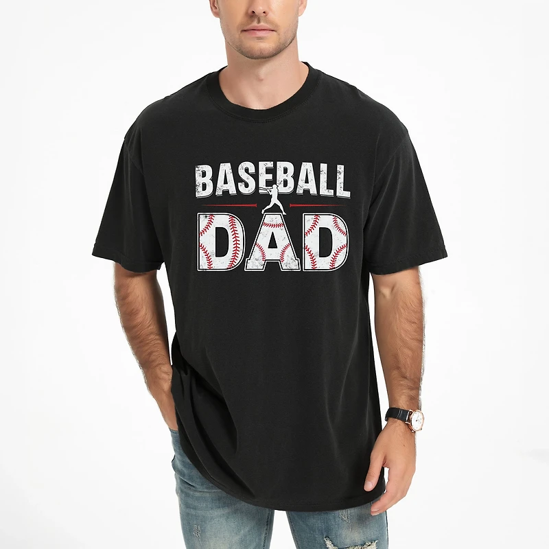 Simply Sage Market - Baseball Dad Bold Men's Garment Dyed Graphic T-Shirt
