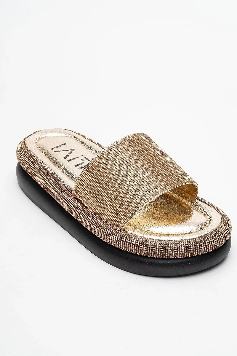 Prologue Shoes Womens Oeste Rhinestone Platform Sandal