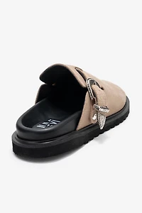 Forever & Always Womens Vesta Leather Mules