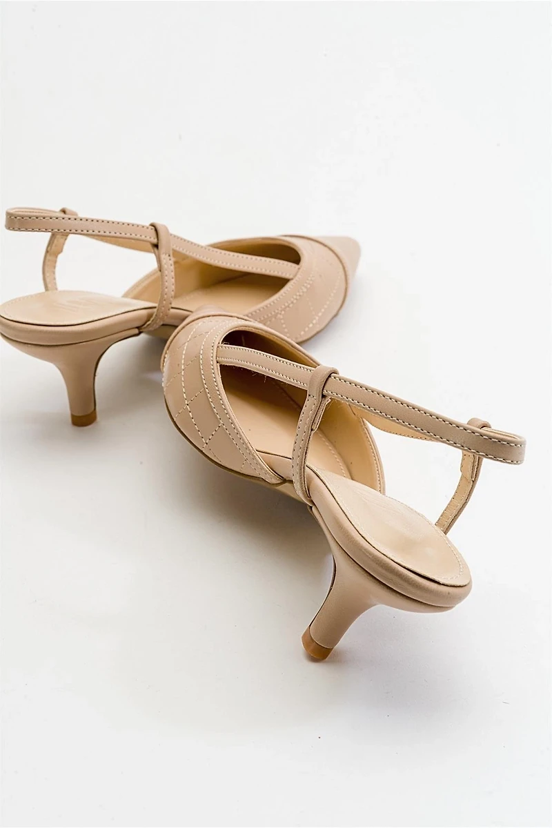 Prologue Shoes Womens Point Pointed Toe Slingback Pump