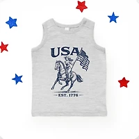 The Juniper Shop - USA Cowgirl Flag Toddler Graphic Tank
