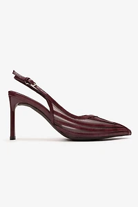 Prologue Shoes Womens Eleana Slingback Mesh Stiletto Pump