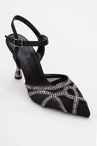 Prologue Shoes Womens Volby Embellished Pointed Toe Pump