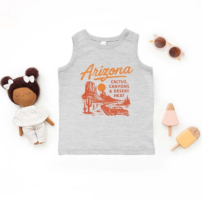 The Juniper Shop - Arizona Cactus, Canyons & Desert Heat Toddler Graphic Tank