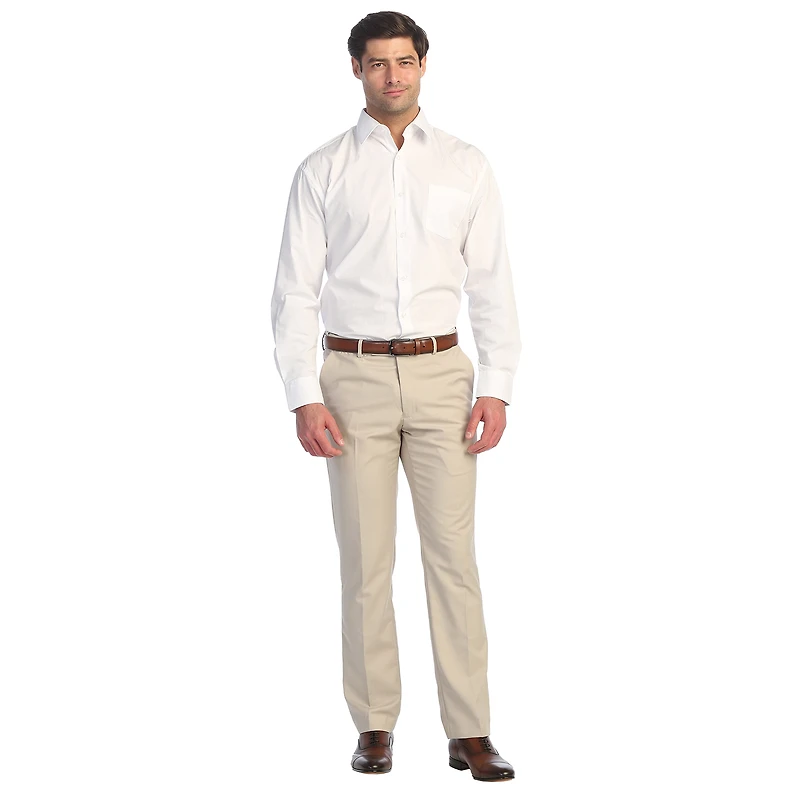 Gioberti Men's Hidden Expandable Waist Dress Pants Suit