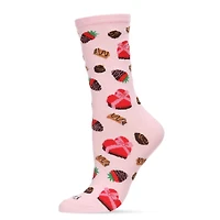 MeMoi Box Of Chocolates Bamboo Blend Crew Socks