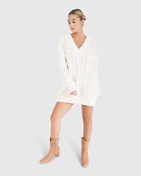 Belle & Bloom Womens Still The One Chunky Oversize Knit