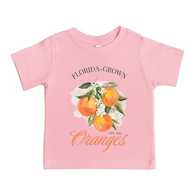 The Juniper Shop - Florida Grown Oranges Toddler Short Sleeve Graphic T-Shirt