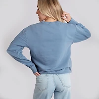 Simply Sage Market - America Flamingos Star Women's Lightweight Garment Dyed Sweatshirt