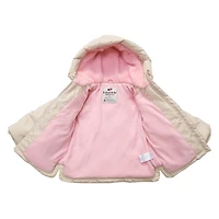 Rokka&Rolla Baby Girls Fleece-Lined Heart Puffer Jacket
