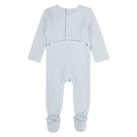 MeMoi Baby Delicate Link-Patterned Silky-Soft Tencel-Blend Footie