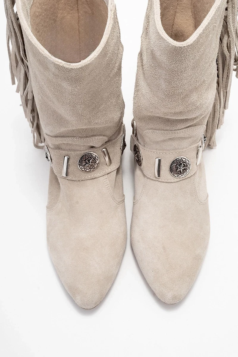 Forever & Always Womens Selora Leather Buckle Western Boots