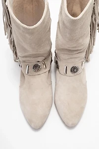 Forever & Always Womens Selora Leather Buckle Western Boots