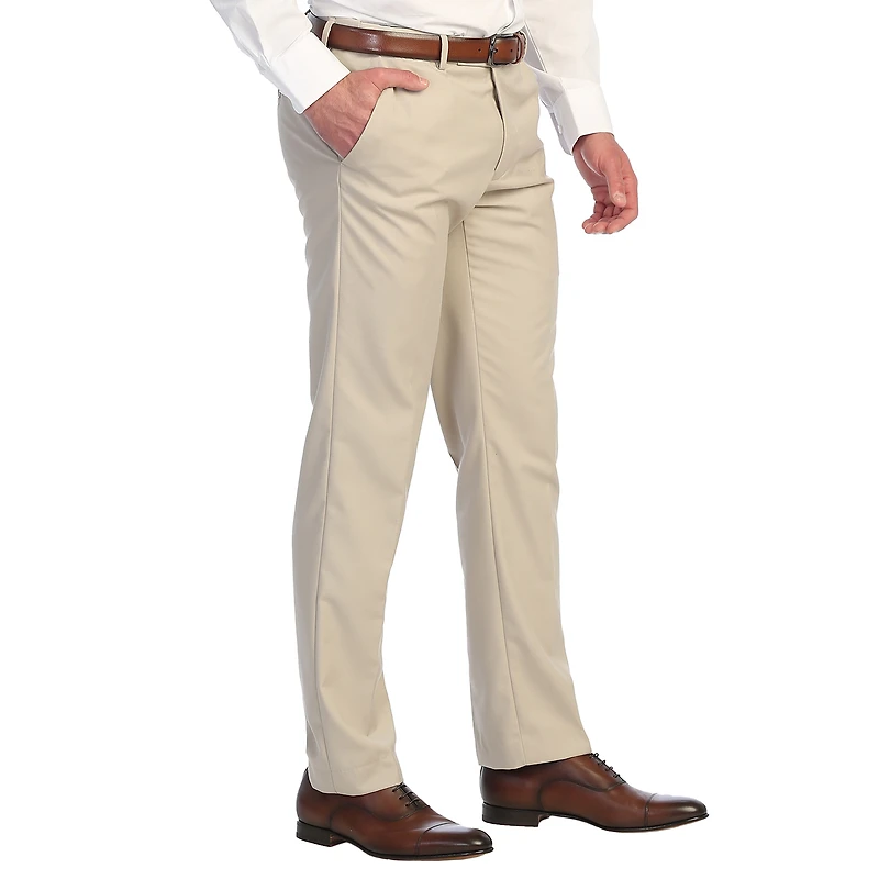 Gioberti Men's Hidden Expandable Waist Dress Pants Suit