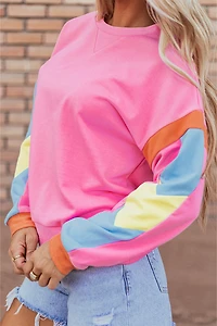 Threaded Pear Women's Veronica Colorblock French Terry Top