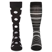 MeMoi Men's 2 Pair Pack Cashmere Crew Socks