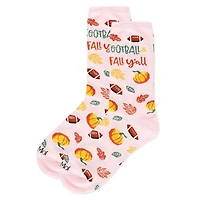 MeMoi Women's Football & Fall Bamboo Crew Socks