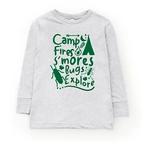 The Juniper Shop - Camp Fire S'mores Youth Long Sleeve Graphic T-Shirt