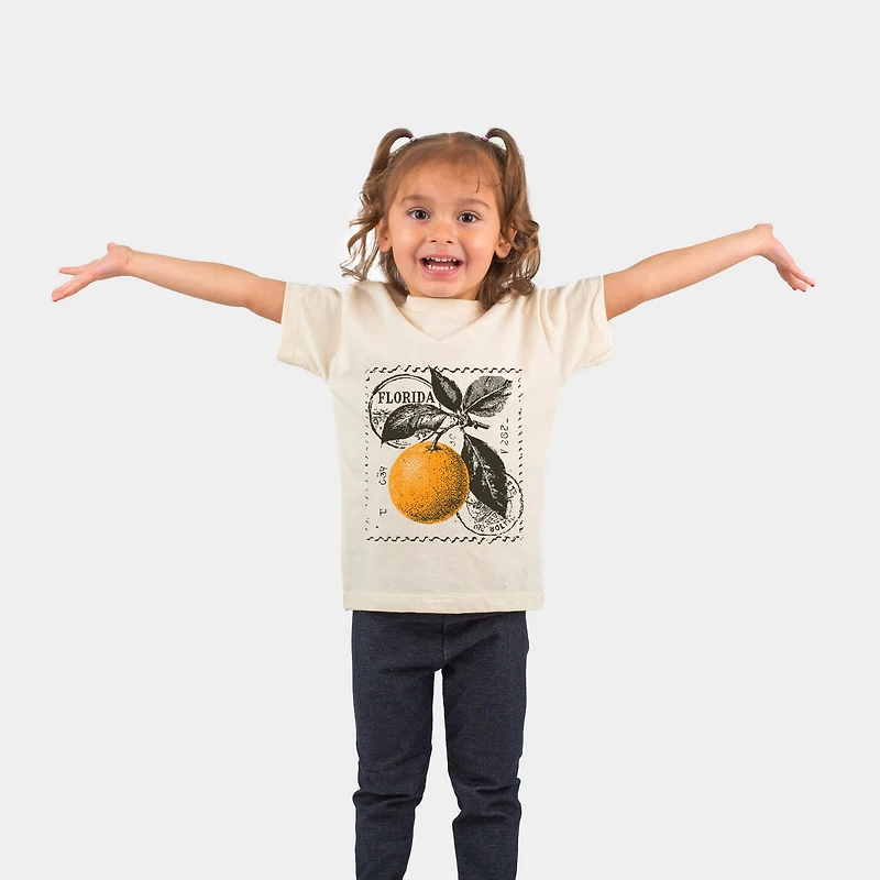 The Juniper Shop - Toddler Short Sleeve Graphic T-Shirt Florida Orange