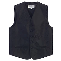 Gioberti Boy's 4pc Paisley Vest Set