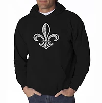 LA Pop Art LYRICS TO WHEN THE SAINTS GO MARCHING - Men's Word Hooded Sweatshirt