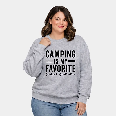 Simply Sage Market - Camping Is My Favorite Season Women's Plus Sized Graphic Sweatshirt