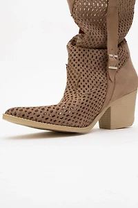 Prologue Shoes Womens Larry Western Cut-Out Summer Boots