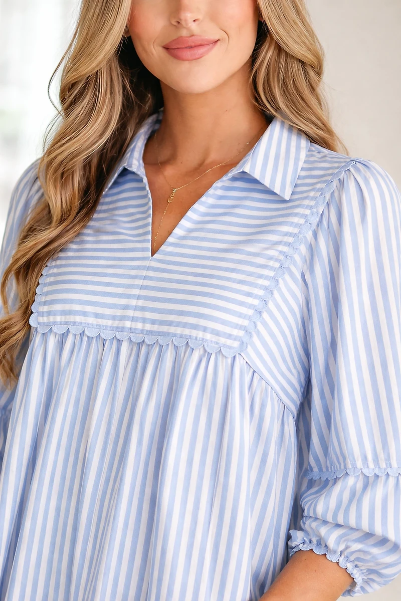 Threaded Pear Women's Kora Puff Sleeve Blouse