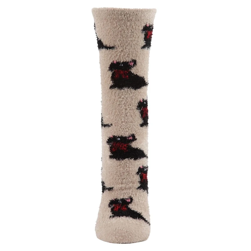 MeMoi Winter Dog Cozy Non-Slip Crew Socks