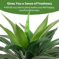 Whimsy Toys 2ft Artificial Agave Plant with Fake Grass