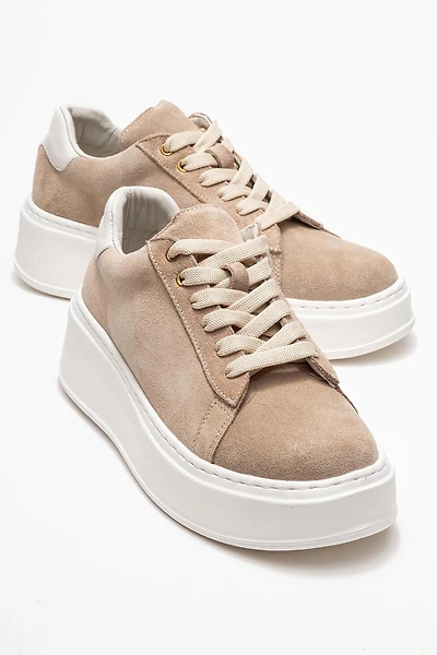 Forever & Always Womens Paloma Leather Sneaker