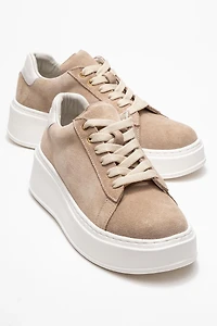 Forever & Always Womens Paloma Leather Sneaker