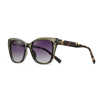 AGP PARIS Women's Cat Eye Acetate Polarized Lens UV400 Sunglasses