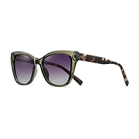 AGP PARIS Women's Cat Eye Acetate Polarized Lens UV400 Sunglasses
