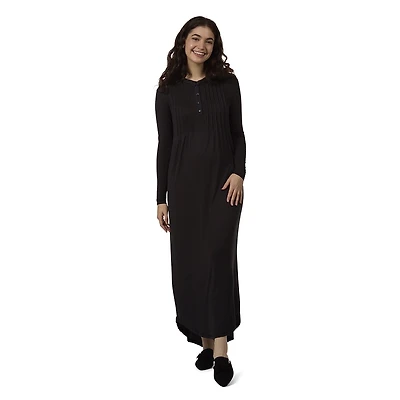 MeMoi Women's Stretch Modal Pintucked Nightgown