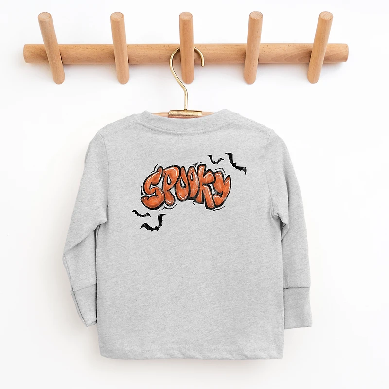 The Juniper Shop - Youth Long Sleeve Graphic T-Shirt Spooky Graffiti
