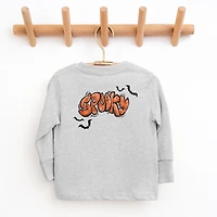 The Juniper Shop - Youth Long Sleeve Graphic T-Shirt Spooky Graffiti