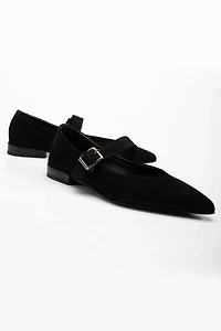 Forever & Always Womens Willow Leather Mary Jane Flats