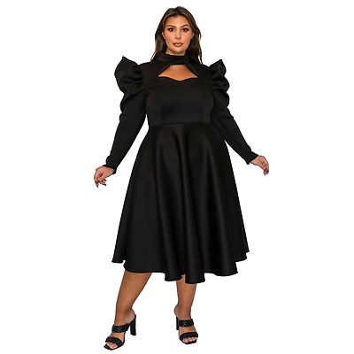 L I V D Women's Plus Isabella Neoprene Statement Dress