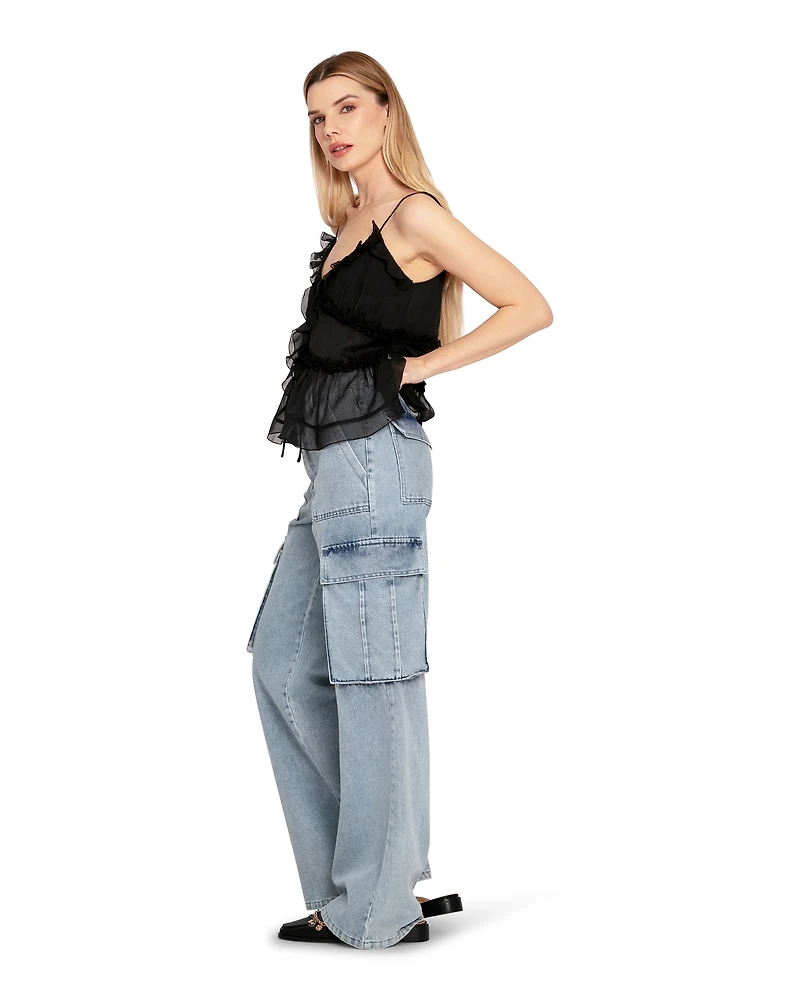 Belle & Bloom Womens Southern Nights Cargo Jean