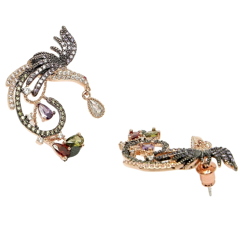 AGP PARIS Womens Diva Cubic Zirconia Modern Eagle Drop Earrings