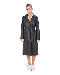 Belle & Bloom Womens Unstoppable Leather Trench