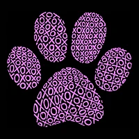 LA Pop Art XOXO Dog Paw