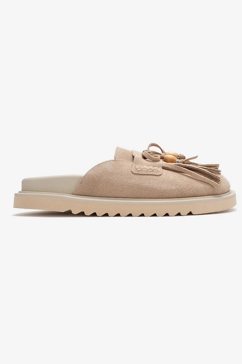 Forever & Always Womens Carol Tassel Leather Mules