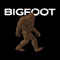 LA Pop Art Bigfoot - Women's Word Hooded Sweatshirt
